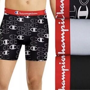 Champion Lightweight Breathable Everyday Comfort 3 Pack Boxer Briefs Size S